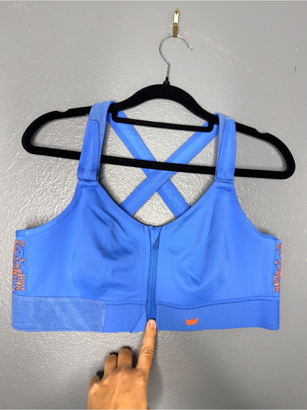 SHEFIT Ultimate High Impact Sports Bra Zip Front Adjustable 5 Luxe Large NWOT
